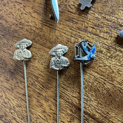 WATERLOO BOY PINS AND OTHER MISC SMALL TREASURES