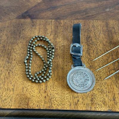 WATERLOO BOY PINS AND OTHER MISC SMALL TREASURES
