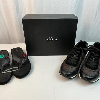 Lot E 212 NIB Coach Women’s Rebecca Sneakers and Jolene Platform Sandals