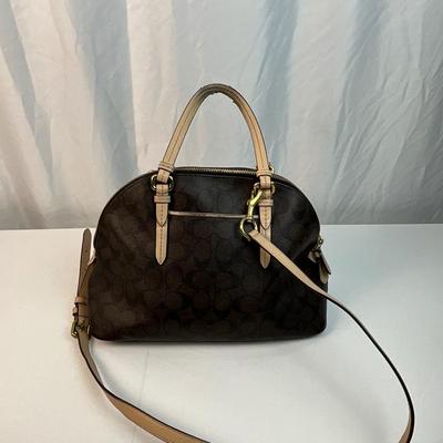 Lot E214 Vintage Coach Peyton Cora Dome Satchel and NWT Coach Wristlet