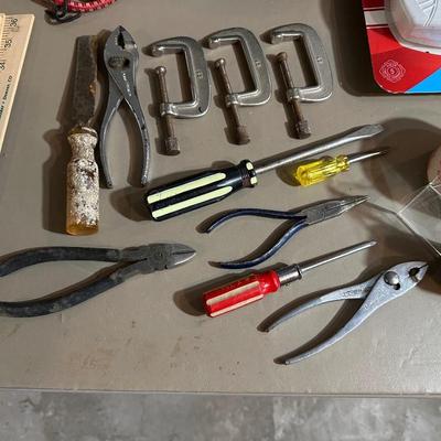 NEW CARBON MONOXIDE ALARM, HAND TOOLS, C-CLAMPS AND MORE