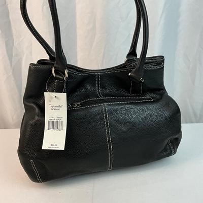 Lot E 226 NWT Tignanello Leather Shoulder Bag and Cosmetics Bag