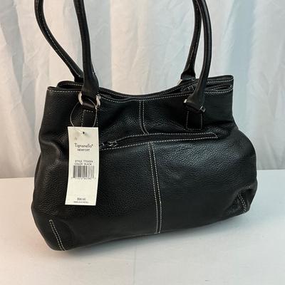 Lot E 226 NWT Tignanello Leather Shoulder Bag and Cosmetics Bag