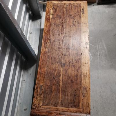 Asian Inspired Wood Coffee Table (1020B-KD)