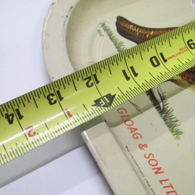 Vintage Famous Grouse Bar Tray Approx 12 3/4" x 13"