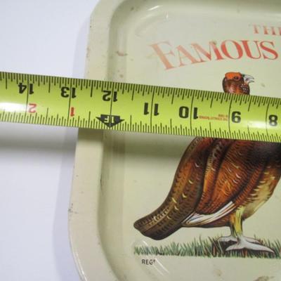 Vintage Famous Grouse Bar Tray Approx 12 3/4" x 13"