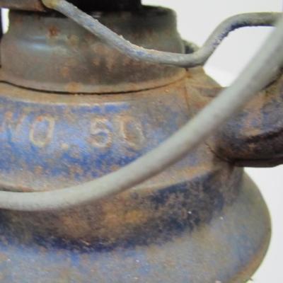 Vintage No. 50 Dietz Oil Lantern Approx 7 1/4" Tall