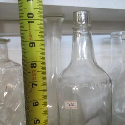 Vintage Clear Bottles