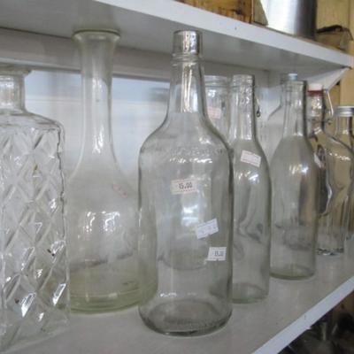 Vintage Clear Bottles