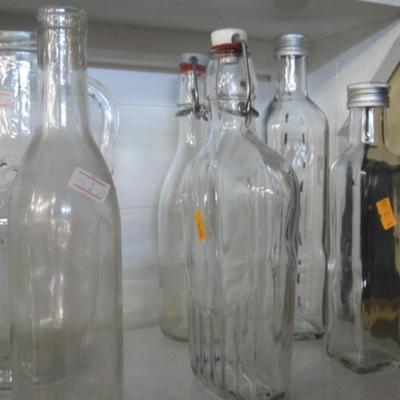 Vintage Clear Bottles