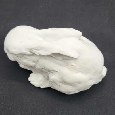 Pair, White Bisque Kaiser Bunnies Unpainted