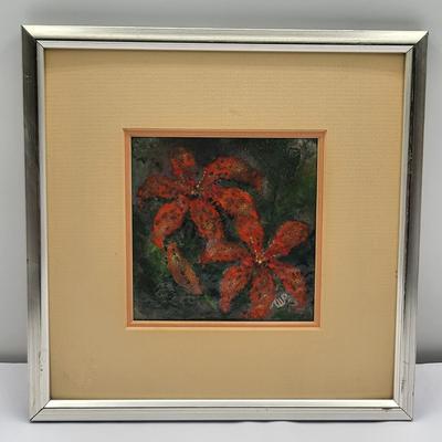Two Original Framed Enamel Art Winifred H. Van Paasschen, Mercer Island
