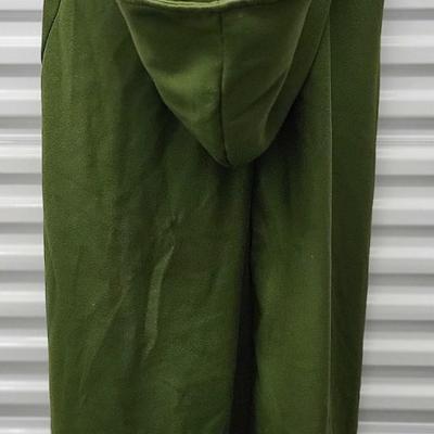 Forest Green Women's Hooded Cape Poncho