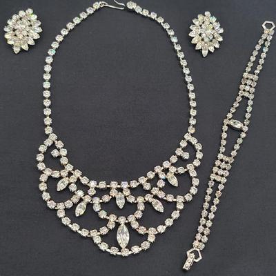 1950's Dressy Rhinestone Jewelry