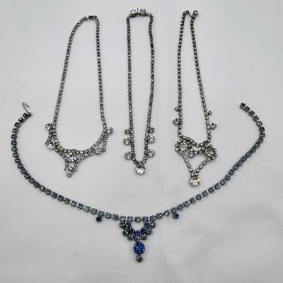 Accessorize Like A Princess - Vintage Rhinestone Necklaces
