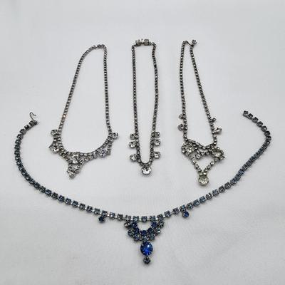 Accessorize Like A Princess - Vintage Rhinestone Necklaces