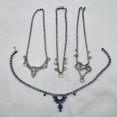 Accessorize Like A Princess - Vintage Rhinestone Necklaces