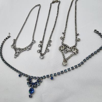 Accessorize Like A Princess - Vintage Rhinestone Necklaces