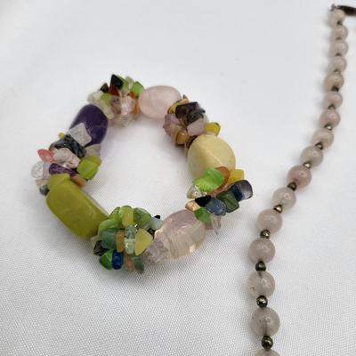 Natural Stone Jewelry Necklaces, Bracelet