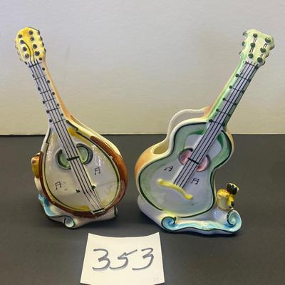 Antique 1958 Guitar Planters