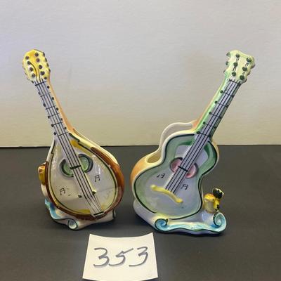 Antique 1958 Guitar Planters