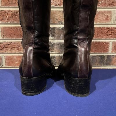 Women’s Paul Green Leather Lamb Skin Lined Boots Sz 7.5