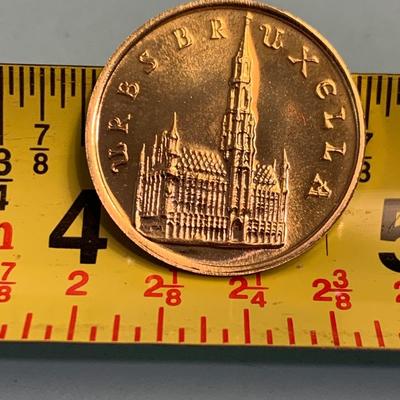 Gold Coin, 6.45 grams - Belgium, Baudouin I, Millenium of Brussels 979-1979