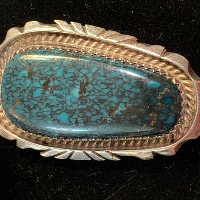 Large Benjamin Boyd Navajo Jewelry Turquoise Sterling Silver Necklace