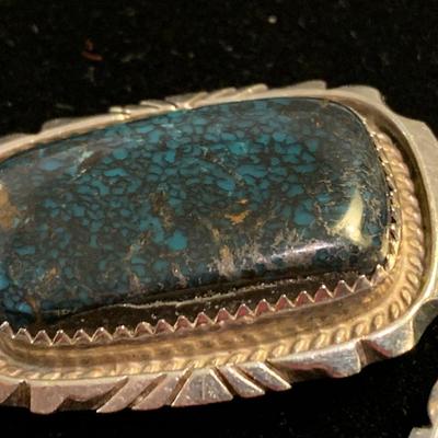Large Benjamin Boyd Navajo Jewelry Turquoise Sterling Silver Necklace