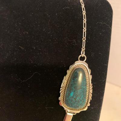Large Benjamin Boyd Navajo Jewelry Turquoise Sterling Silver Necklace