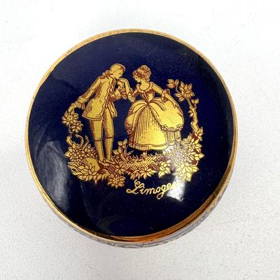 Set of 2 Miniature Limoges Trinket Boxes