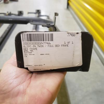 Two Twin Metal Bedframes and Mattresses (1020B-KD)