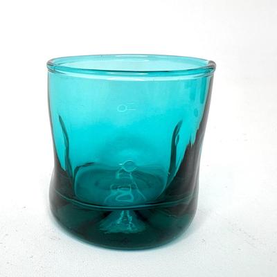 Seven Mini Aqua Blue Shot Glasses