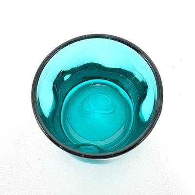 Seven Mini Aqua Blue Shot Glasses