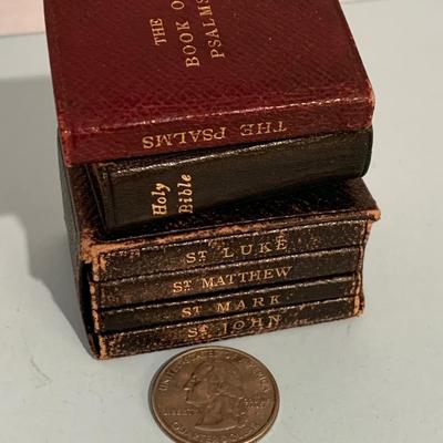 Turn of the Century Antique Miniature Bible Lot