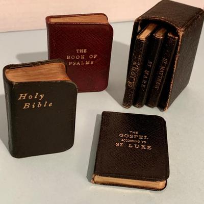 Turn of the Century Antique Miniature Bible Lot