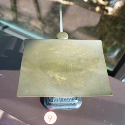 Antique Fairbanks Painted Cast Iron Postal Scale