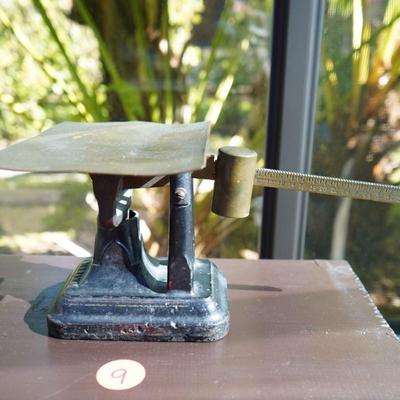 Antique Fairbanks Painted Cast Iron Postal Scale