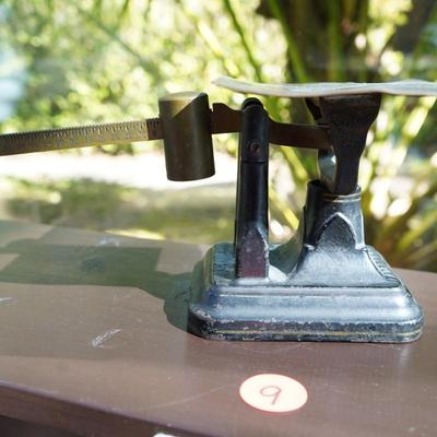 Antique Fairbanks Painted Cast Iron Postal Scale