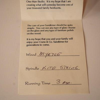 Crane & Co Merchants of Time Sandtimer