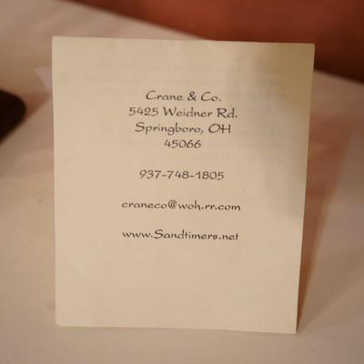 Crane & Co Merchants of Time Sandtimer