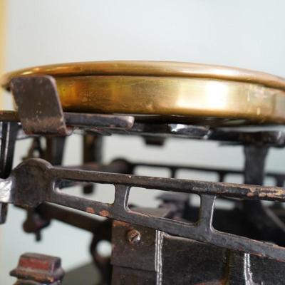 Antique Karl Schulz Cast Iron Balance Scale