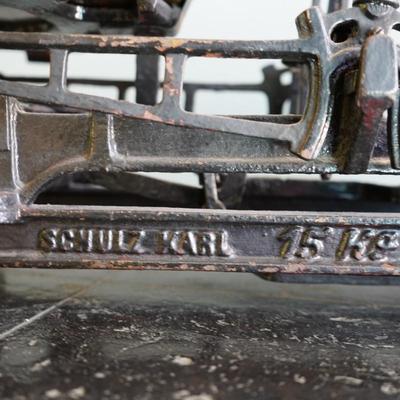 Antique Karl Schulz Cast Iron Balance Scale
