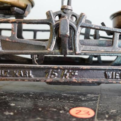 Antique Karl Schulz Cast Iron Balance Scale