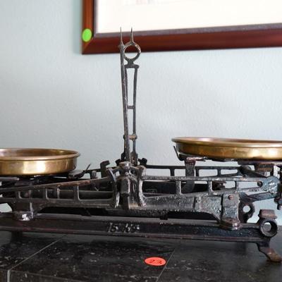 Antique Karl Schulz Cast Iron Balance Scale