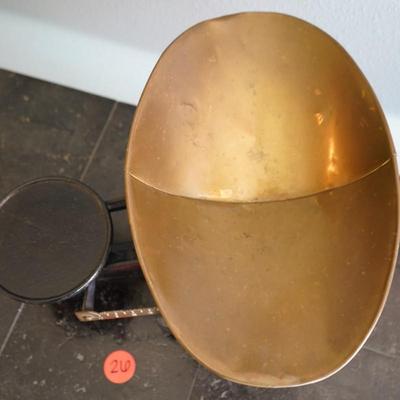 Antique Standard Cast Iron & Brass Scale