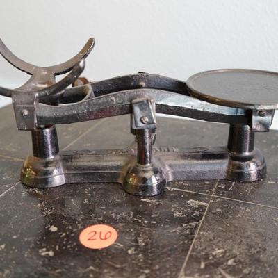 Antique Standard Cast Iron & Brass Scale