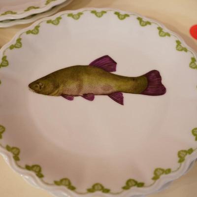 Vintage Bavarian China - Fish Pattern