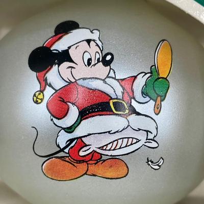A Disney Christmas Glass Ornament 1985
