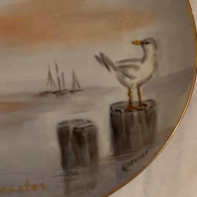 Vintage Maryland Political Gift Hand Painted Annapolis Tea Set / Soup Tureen